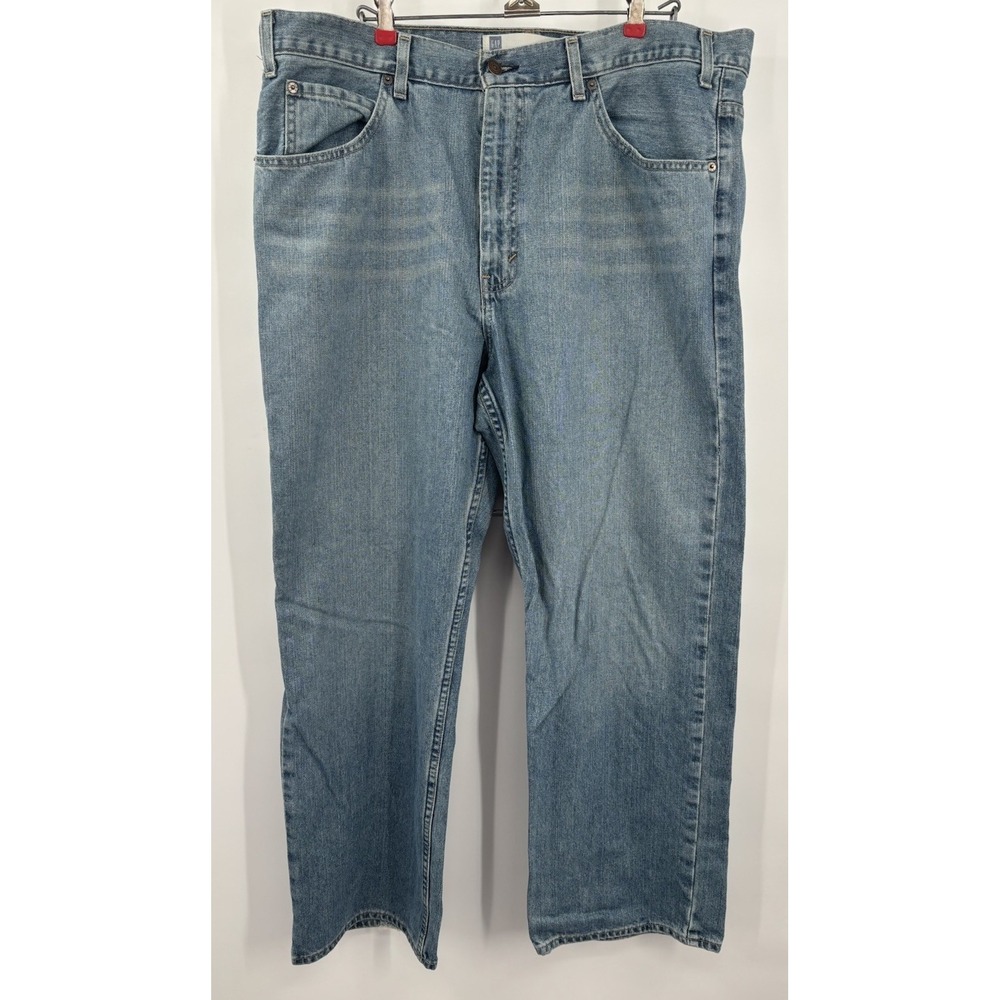 Gap Loose Fit Light Wash 38x29.5 Baggy Wide Leg Mens Jeans